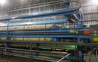 隔膜壓濾機在眾多污泥脫水處理設備中的優勢