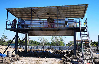 礦山洗砂怎么脫水，污泥脫水機(jī)可以脫干凈嗎