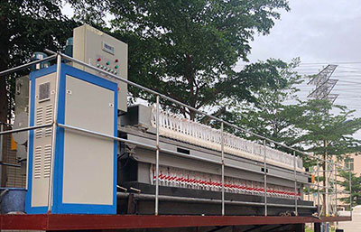 污泥板框壓濾機的濾板出現斷裂的原因