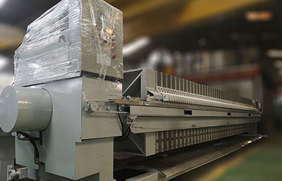 污水處理中板框壓濾機系統的工作過程