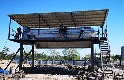 廂式壓濾機進行樁基廢棄泥漿固化處理中的應用