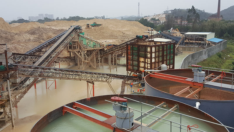 移動的洗沙生產線